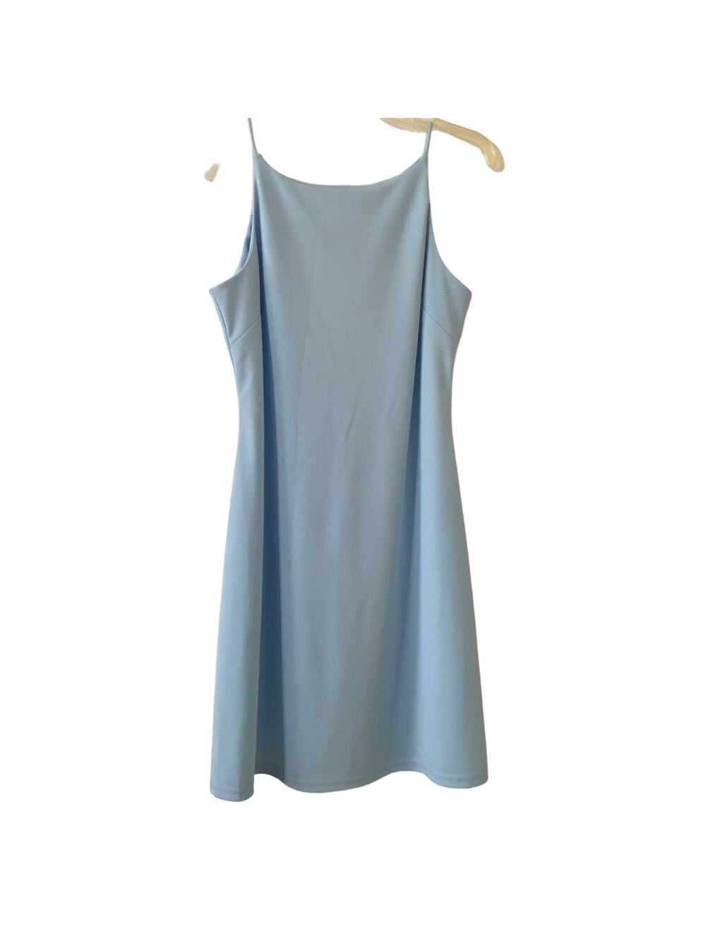 Sky Blue Dress Size 5/6 Spaghetti Strap And Darts